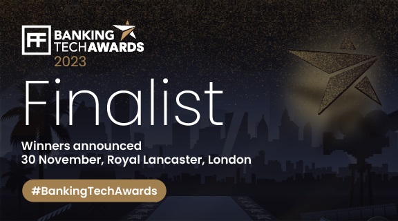 Banking Tech Awards 2023 logo showing Madiston plc is a Finalist